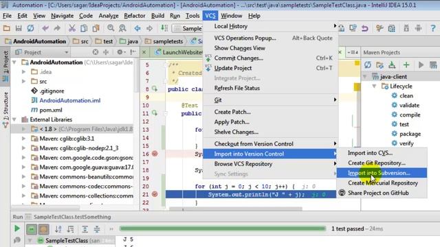 How to add project to git vcs in intellij IDEA смотреть онлайн