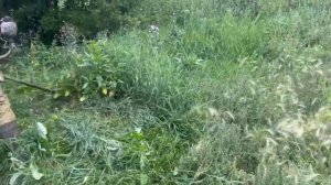 Нож для мульчирования 400 мм  работе на покосе травы триммером stihl fs 350 не хуже лески лучше даж