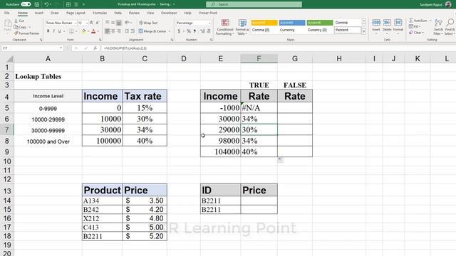 Excel in Hindi - How to use VLOOKUP Function with TRUE statement смотреть онлайн