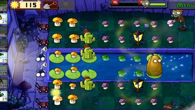 Plants vs zombies - Fog Level 4, прохождение смотреть онлайн