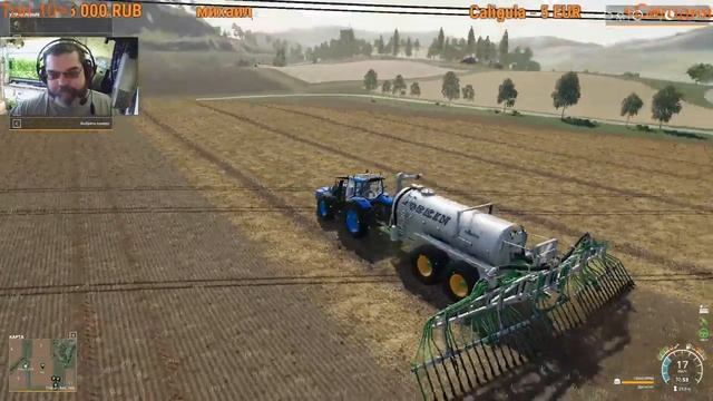 Farming Simulator 19, прохождение на русском, Фельсбрунн, #74 Стрим "Подготовка полей" смотреть онлайн