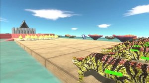 Who Is King Of Water - Shark Team VS Crocodile Team - Animal Revolt Battle Simulator