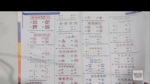 Reasoning Questions for Olympiad Class 1 - PATTERNS || Pattern Puzzle Solving смотреть онлайн