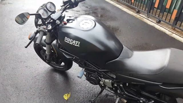 Ducati Monster 600 Dark Edition Termignoni slip on exhaust смотреть онлайн
