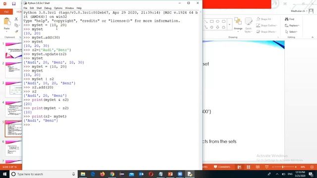 Set and Dictionary data types in Python Telugu -11 смотреть онлайн