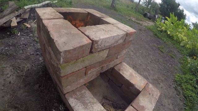 Делаем ракету-печь для дачи// Обзор печи смотреть онлайн