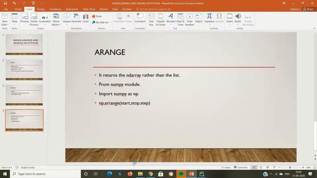 RANGE,XRANGE AND ARANGE смотреть онлайн