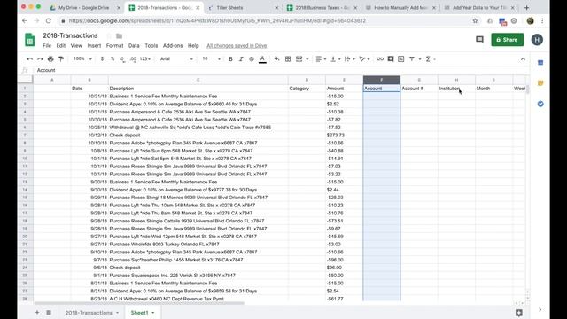 How to manually import bank data from a CSV into your Tiller Money powered Google Sheet смотреть онлайн