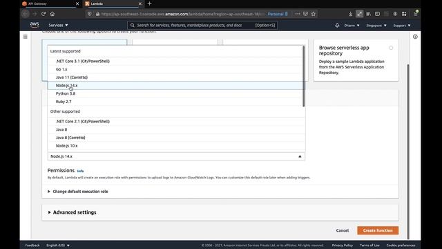 Rest API with API Gateway and Lambda смотреть онлайн