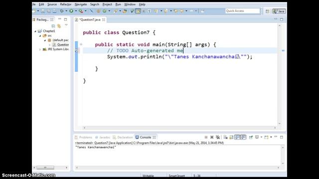 Java Print Statment with Escape Sequence смотреть онлайн