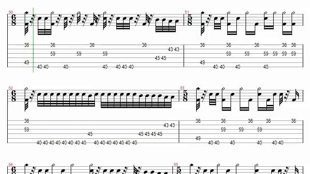 Mastodon - Blood And Thunder drum tab; translated from the GH:M Expert+ chart. смотреть онлайн