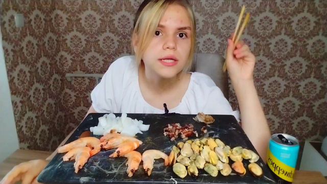 🦑ASMR MUKBANG Морепродукты 🦐/Токсик ПОДРУГА🤮 смотреть онлайн