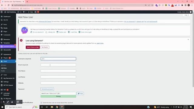 How to add a user to your Wordpress Website смотреть онлайн