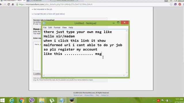 how to fix Malformed URL in microworkers tutorial смотреть онлайн