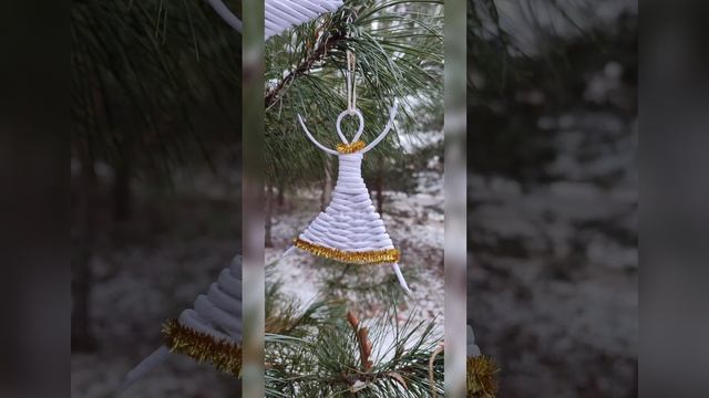 новогодние игрушки из бумажной лозы смотреть онлайн
