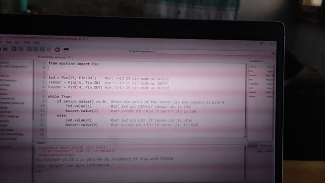 Raspberry Pi Pico and IR Proximity Sensor смотреть онлайн