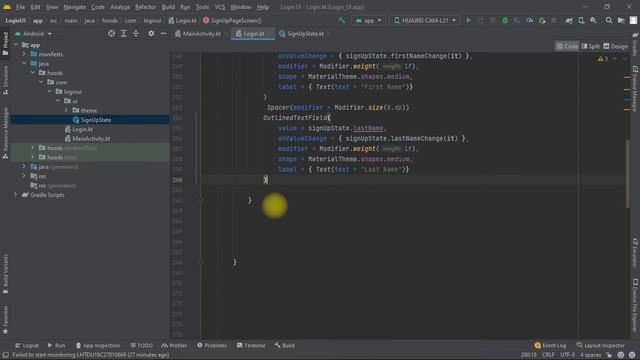 Jetpack Compose Signup UI tutorial смотреть онлайн