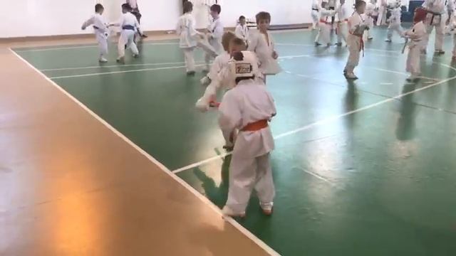 Кумитэ, 20 боев подряд! Свободный бой 7. Карате киокушин. Летний лагерь Белое озеро 2017. смотреть онлайн