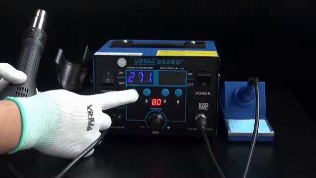 Estação de Solda + Ar Quente YIHUA 862BD+ 127V смотреть онлайн