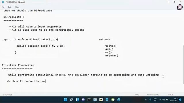 JDK8 Features (Functional Interface-BiPredicate, Primitive Predicate) Session-10 | By Mr. Sreenivas смотреть онлайн