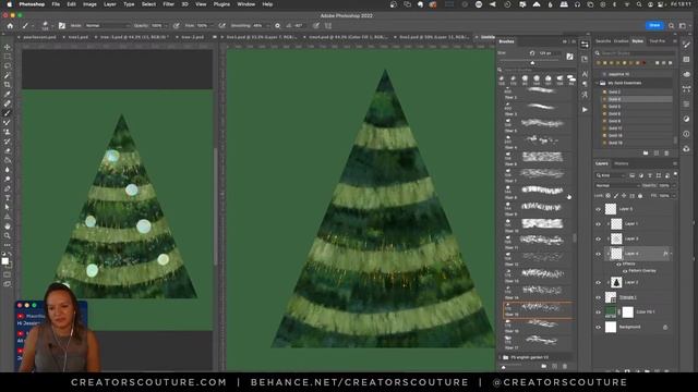 Abstract Christmas Tree Explorations - Photoshop Brush Fun смотреть онлайн