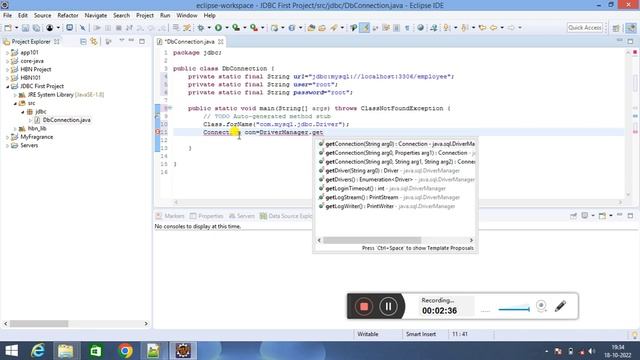 1 Write a java program to Estabilish Connection to The MySQl Database JDBC ODBC смотреть онлайн