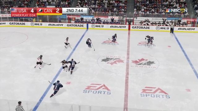 NHL 19 PS4 U.S.A vs Canada International Gameplay смотреть онлайн