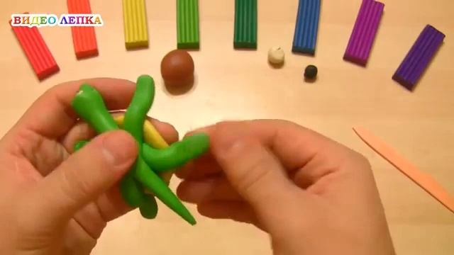 Лепим животных. Черепаха.(пластилин, глина,соленое тесто- на выбор) 1 класс. смотреть онлайн