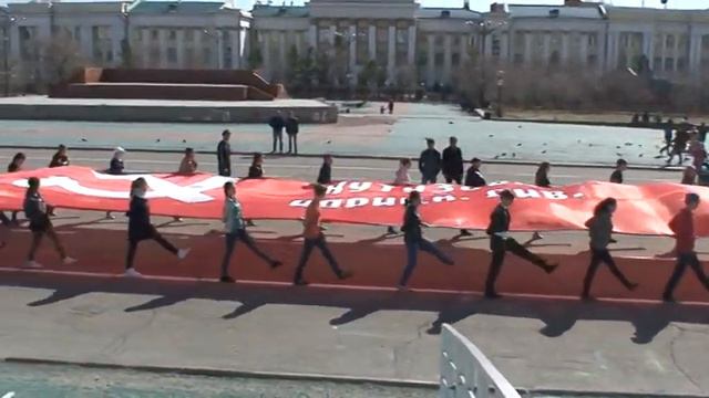 06.05.16. Чита. Репетиция парада. Флаг. смотреть онлайн