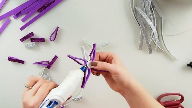 GLITTER FOAM Pretty Snowflake Star Ornaments Decorations DIY ♡ Maremi's Small Art ♡ смотреть онлайн