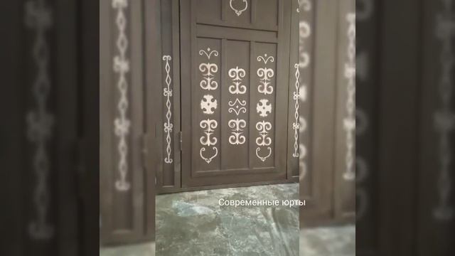 Современные юрты! Художественная роспись на дверях юрты смотреть онлайн
