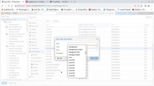 Настройка стенда Kaspersky+Zabbix p8 (backup, proxmox API)