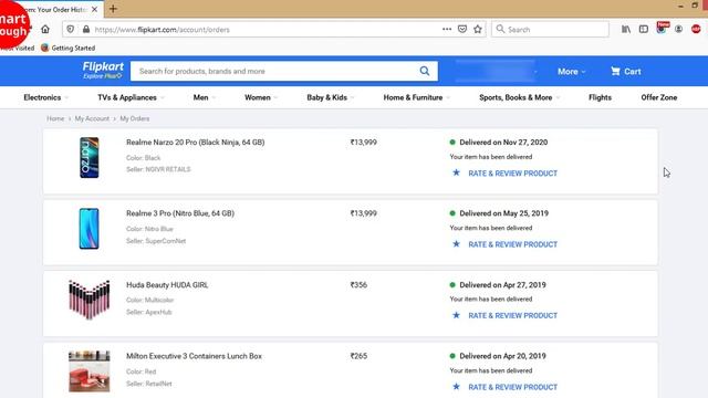 How to Delete Order History on Flipkart || Smart Enough смотреть онлайн