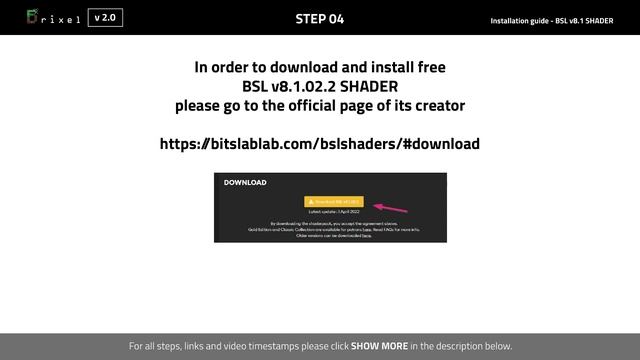 Brixel V2.0 BSL - Installation Tutorial For Minecraft V1.18.2 Java Edition On PC Wtih BSL Shader