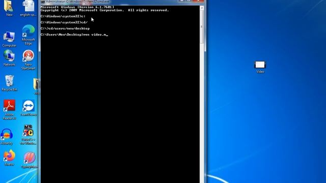 how to change Video file extension using cmd | change file extension without tools | windows cmd смотреть онлайн