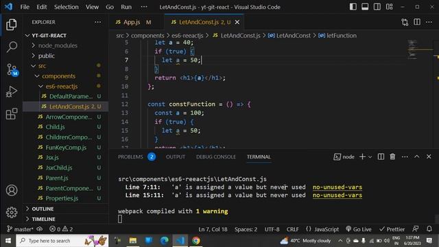 Part-16: let and const used in React js. #like #share #subscribe #viral #reactjs смотреть онлайн