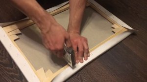 Галерейная натяжка холста. Показываю весь процесс