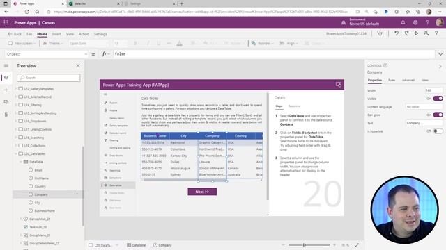 Power Apps: Data Table смотреть онлайн