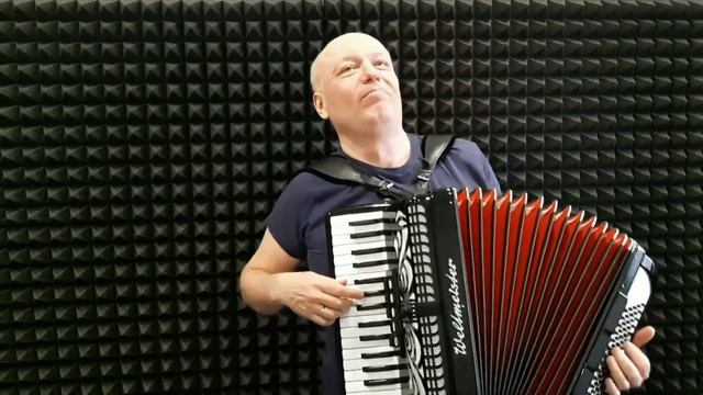 Народная песня на аккордеоне "Маруся 123 калина" или "Розпрягайте хлопцi коней". смотреть онлайн