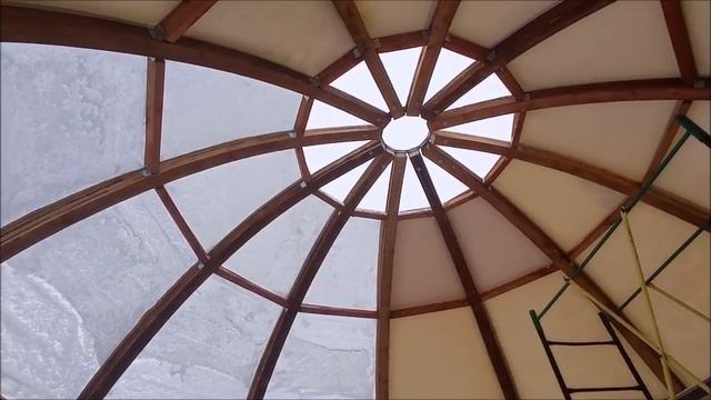 Обзор купольного шатра для глэмпинга из гнутой древесины смотреть онлайн