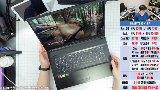 [리뷰] GIGABYTE A7 K1 R7 - 가성비 17인치 게이밍 노트북 смотреть онлайн