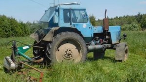МТЗ 80 и косилка КРР-2.4 косим огород