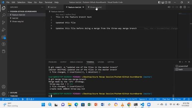 Poshem Azure Devops Recap with Roheem- Git Bash, Repos, Pull Request Demo Generator - (11-1-2022) смотреть онлайн