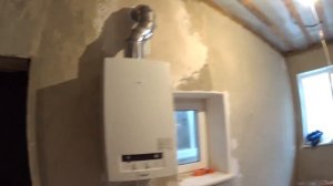 Опрессовка газового котла Будерус и коллектора теплого пола.