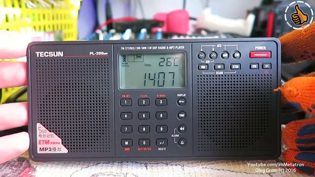 Tecsun PL-398MP Обзор радиоприёмника - личный опыт. Review Radio смотреть онлайн