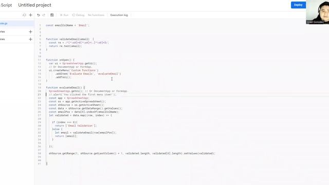 Email Validator Apps Script