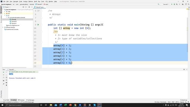Java Beginners Tutorial - 11 Arrays смотреть онлайн