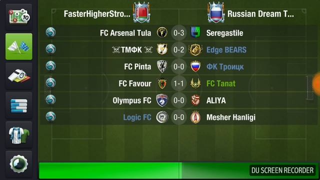 Top Eleven RU ФА FasterHigherStronger - Russian Dream Team Alliance Финал Первые матчи смотреть онлайн
