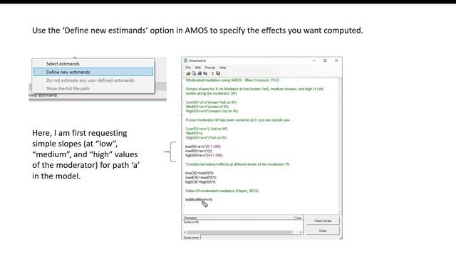 Moderated mediation using AMOS (based on Hayes' Process Model 7) смотреть онлайн