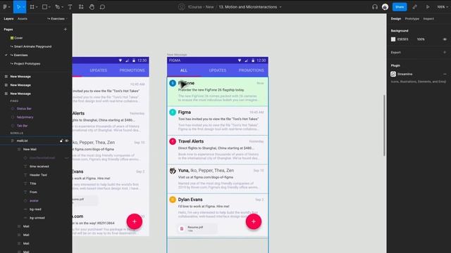 Project New Message | Figma Course for UI/UX Beginners смотреть онлайн